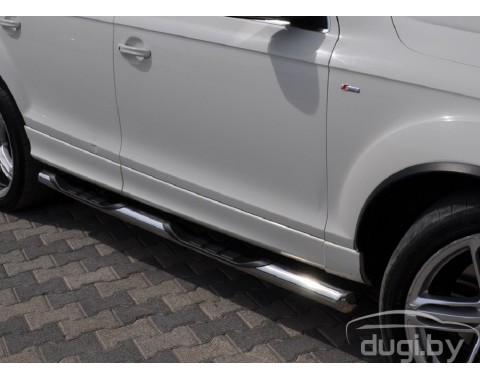 Пороги - трубы "Delux" для Volkswagen Tiguan.